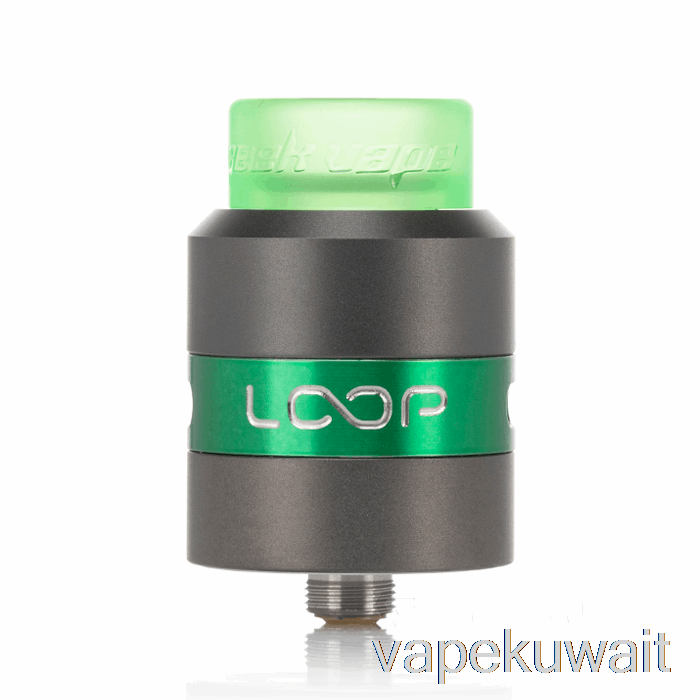 Geek Vape Loop 24mm RDA Gunmetal / Green Vape Pod Kits